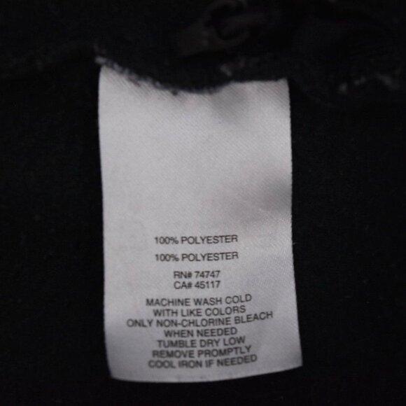 Bass Pro Shops Fleece Jacket Mens Large Full Zip Black - Picture 4 of 8